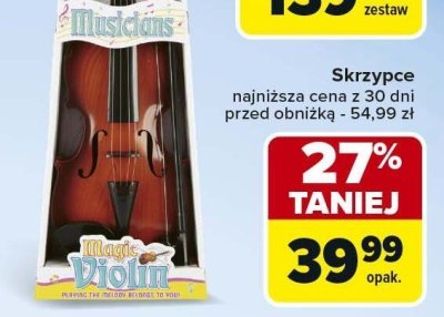 Skrzypce promocja w Carrefour