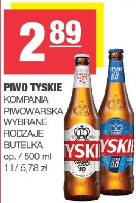 Piwo Tyskie klasyczne promocja w SPAR
