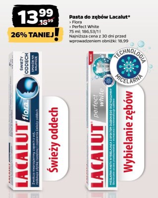 Pasta do zębów Lacalut Perfect White promocja w Netto