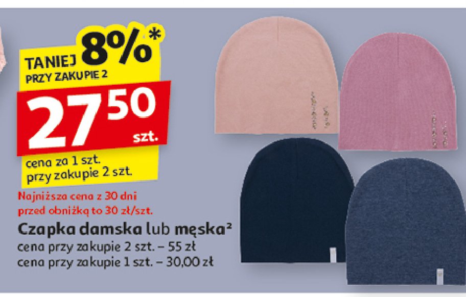 Czapka damska Auchan inextenso promocja