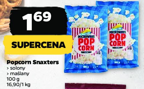 Popcorn maślany Snaxters promocja