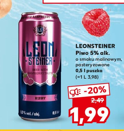 Piwo Leonsteiner ruby promocja w Supeco
