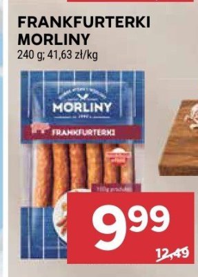 Frankfurterki Morliny 240 g, 41,63 zł/kg promocja w Stokrotka