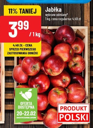 Jabłka polskie promocja w POLOmarket