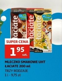 Mleko truskawkowe Łaciate promocja