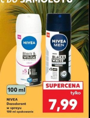 Antyperspirant clear Nivea invisible black & white promocja