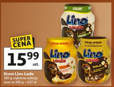 Krem Lino Lada, wybrane rodzaje promocja w Auchan