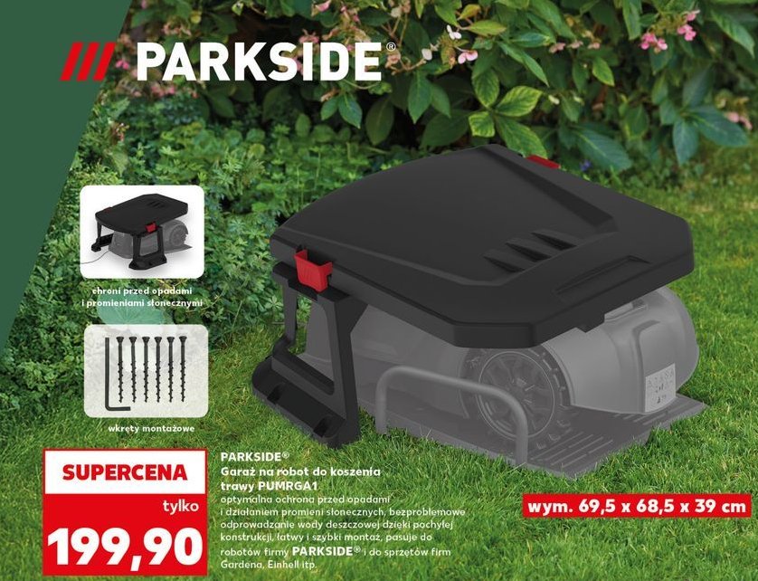Gara偶 na robota kosz膮cego Parkside promocja