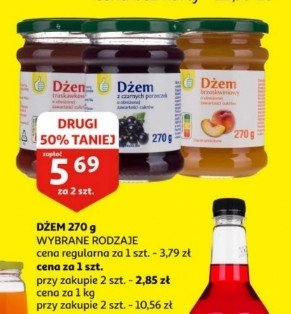 Dżem czarna porzeczka Podniesiony kciuk promocja