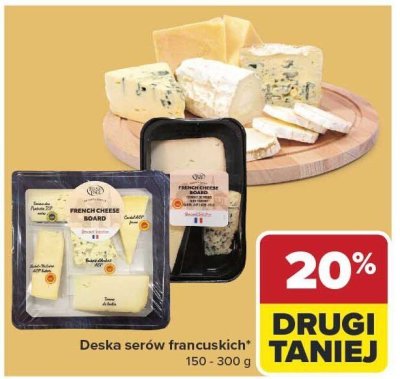 Deska serów francuskich promocja w Carrefour