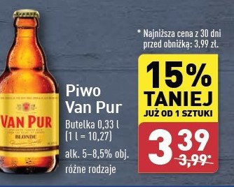 Piwo Van pur blonde promocja