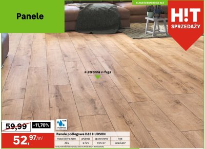 Panele podłogowe DĄB HUDSON Leroy Merlin promocja w Leroy Merlin