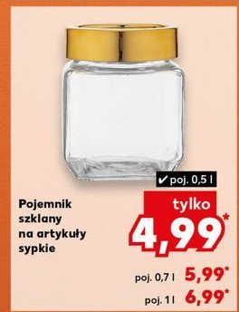 Pojemnik na art.sypkie 0.5l promocja