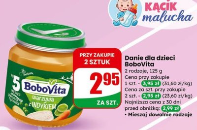 Danie dla dzieci BoboVita 2 rodzaje promocja w Dino