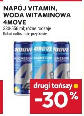 Napój Vitamin, woda witaminowa 4Move promocja w Stokrotka