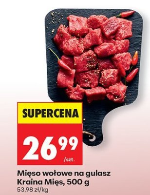 Mięso wołowe na gulasz Kraina Mięs promocja w Biedronka