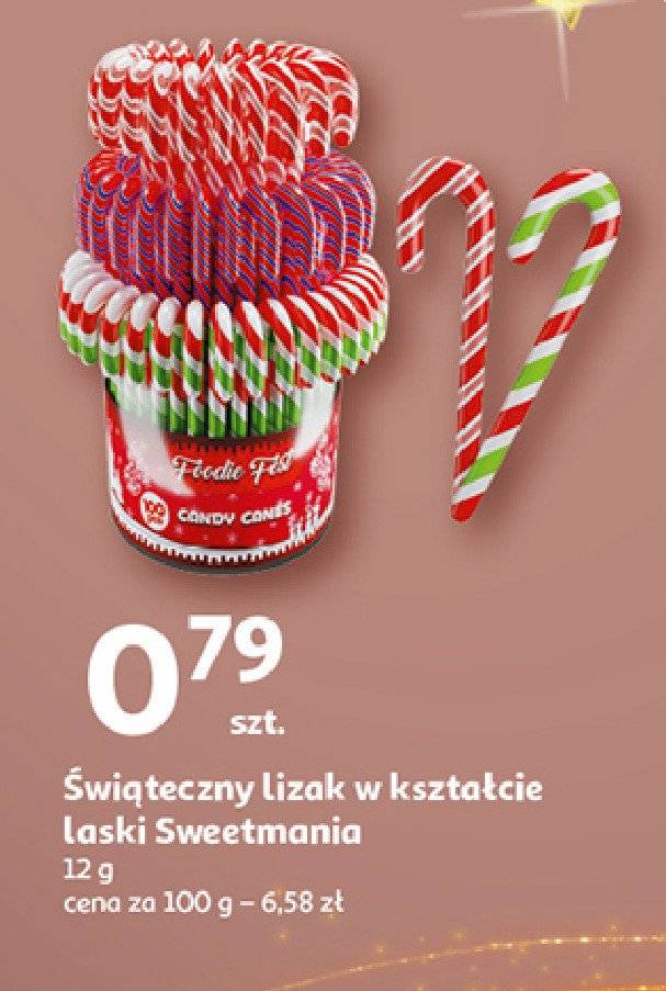 Laseczka choinkowa SWEET N FUN promocja w Auchan