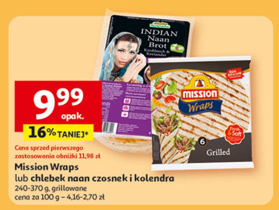 Wraps grilled Mission promocja