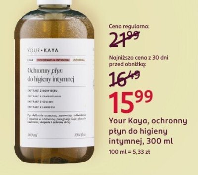 Płyn do higieny intymnej Your Kaya, ochronny, 300 ml promocja w Rossmann