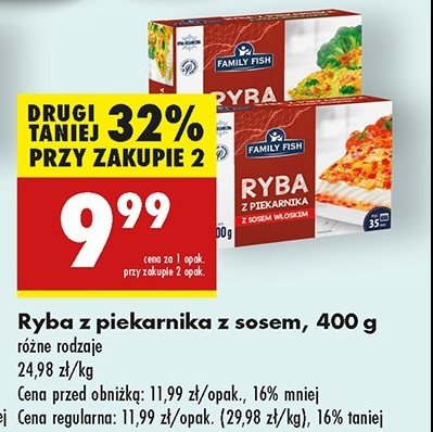 Ryba z piekarnika z sosem włoskim Family fish promocja