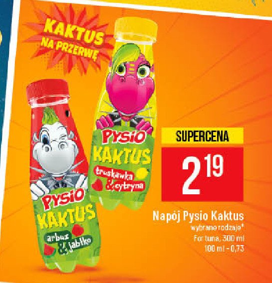 Nap贸j kaktus arbuz-jab艂ko Pysio promocja