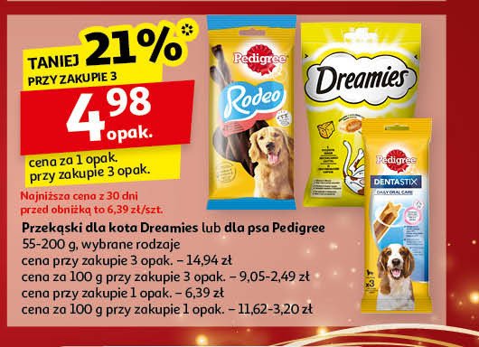 Przysmak dla psa z wołowiną Pedigree rodeo promocja w Auchan