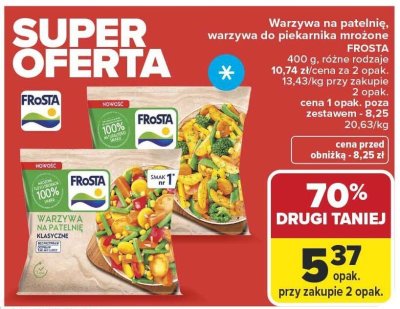 Warzywa na patelnię promocja w Carrefour Market