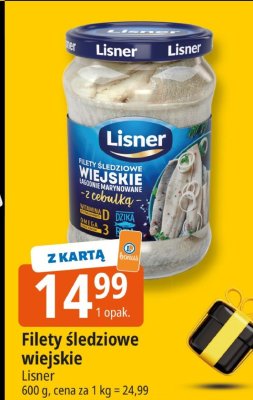 Filety śledziowe wiejskie Lisner promocja w Leclerc