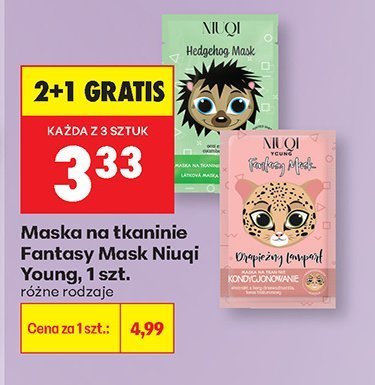Maska na tkaninie Fantasy Mask Niuqi Young, 1 szt. promocja w Biedronka
