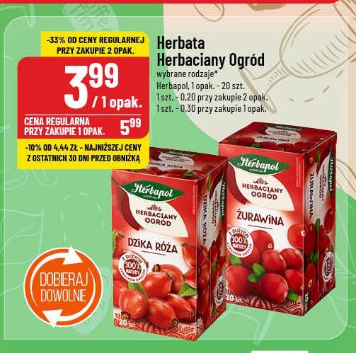 Herbata dzika róża Herbapol herbaciany ogród promocja w POLOmarket