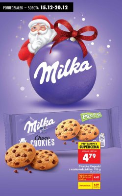 Ciastka Pieguski z czekoladą Milka Choco Cookies 135g promocja w Biedronka