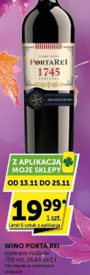Wino Portarei 1745 promocja w Groszek
