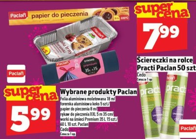 Ściereczki na rolce Practi Paclan 50 szt. promocja w TOPAZ