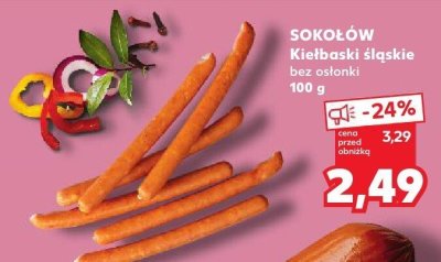 Kiełbaski śląskie SOKOŁÓW promocja w Kaufland
