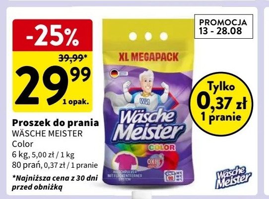 Proszek do prania color WASCHE MEISTER promocja