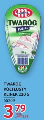 Twaróg półtłusty klinek 230 g promocja w Selgros