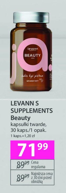 Kapsułki beauty LEVANN promocja
