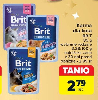 Karma dla kota tuna BRIT PREMIUM AND NATURE promocja w Carrefour