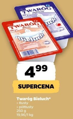 Twaróg tłusty 250 g Bieluch promocja w Netto
