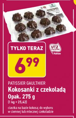 Kokosanki w mlecznej czekoladzie Patissier gaulthier promocja