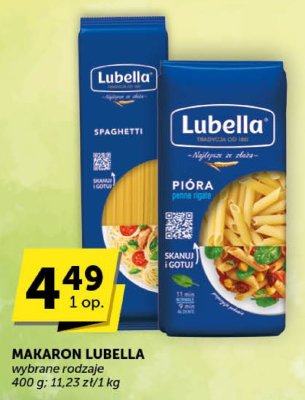 Makaron Lubella wybrane rodzaje promocja w Groszek