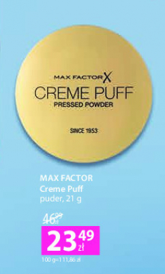 Puder nr 50 natural Max factor creme puff pressed powder promocja