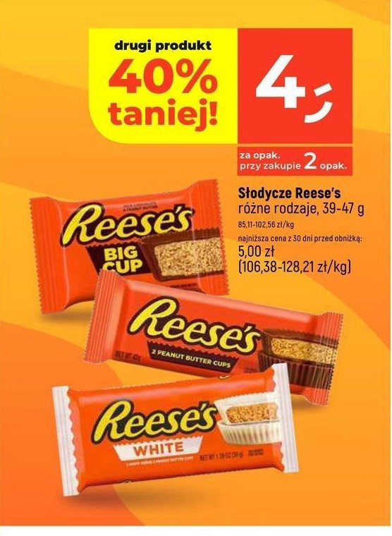 Babeczki z kremem orzechowym w białej czekoladzie Reese's white promocja w Dealz