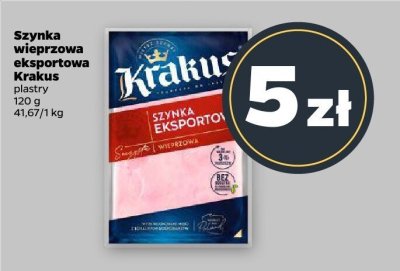Szynka wieprzowa eksportowa plastry promocja w Netto