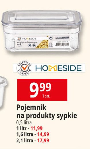 Pojemnik 500 ml HOMESIDE promocja w Leclerc