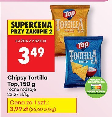 Chipsy Tortilla różne rodzaje promocja w Biedronka