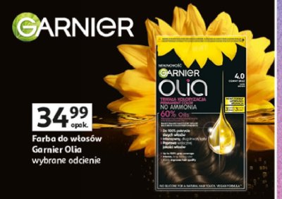 Farba do włosów ciemny brąz 4.0 Garnier olia promocja
