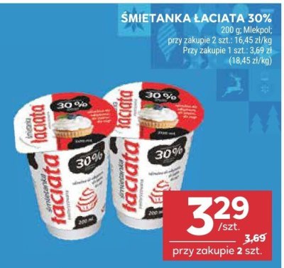 Śmietanka łaciata 30% promocja w Stokrotka