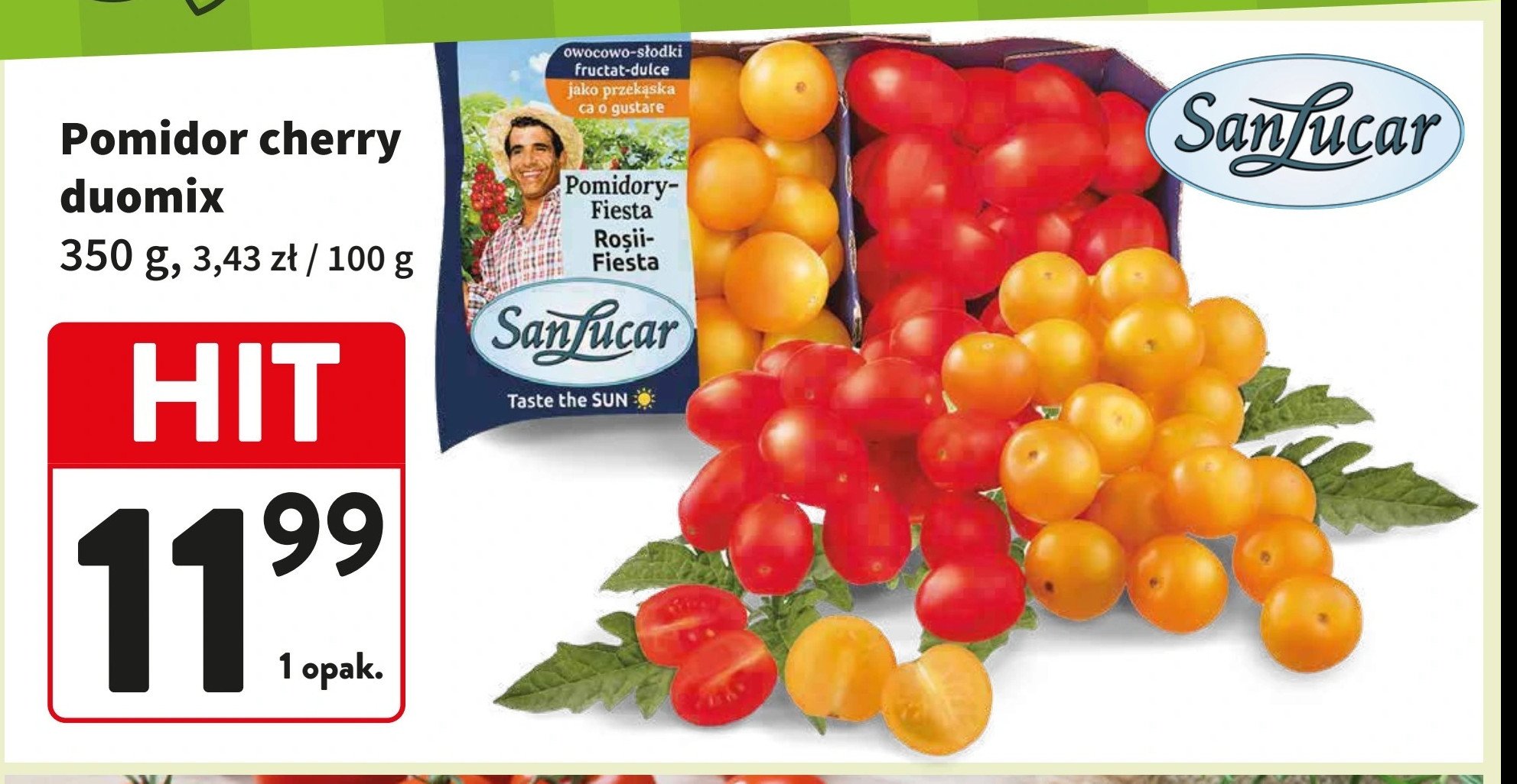 Pomidory cherry duomix Sanlucar promocja