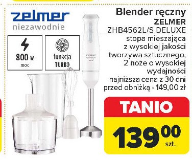 Blender zhb4562s Zelmer promocja w Carrefour